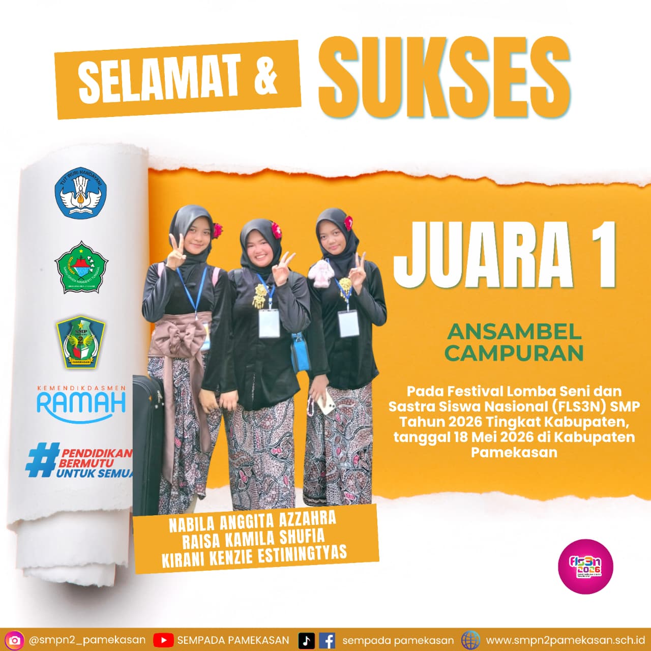 Juara 1 Lomba Ansambel Campuran