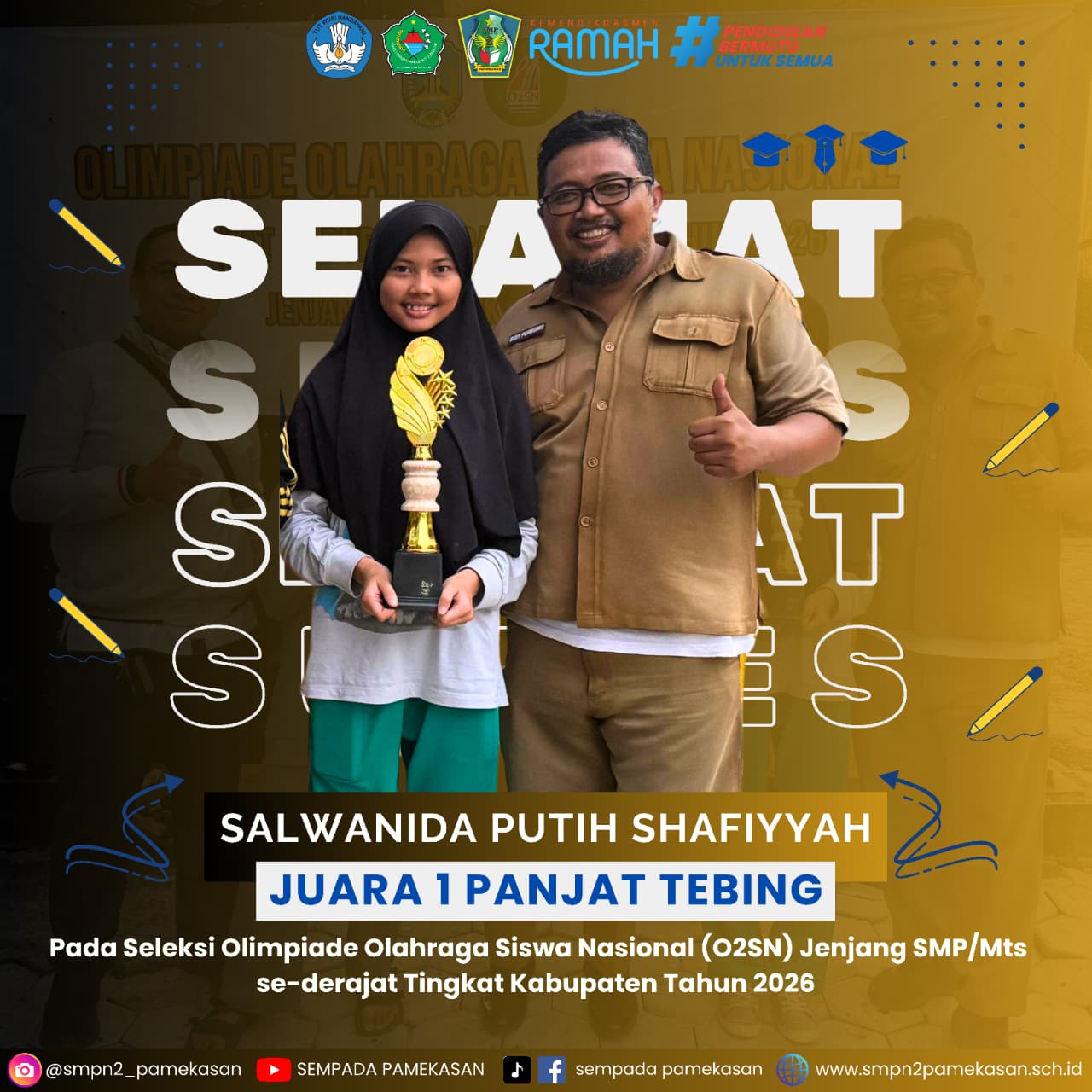 Juara 1 Lomba Panjat Tebing